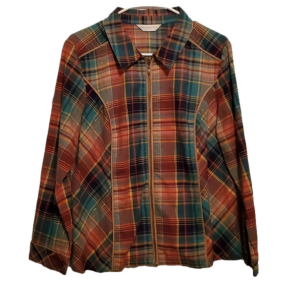 Christopher & Banks Jackets & Blazers - Christopher & Banks Petite Women's Plaid Lightweight Jacket Size LP